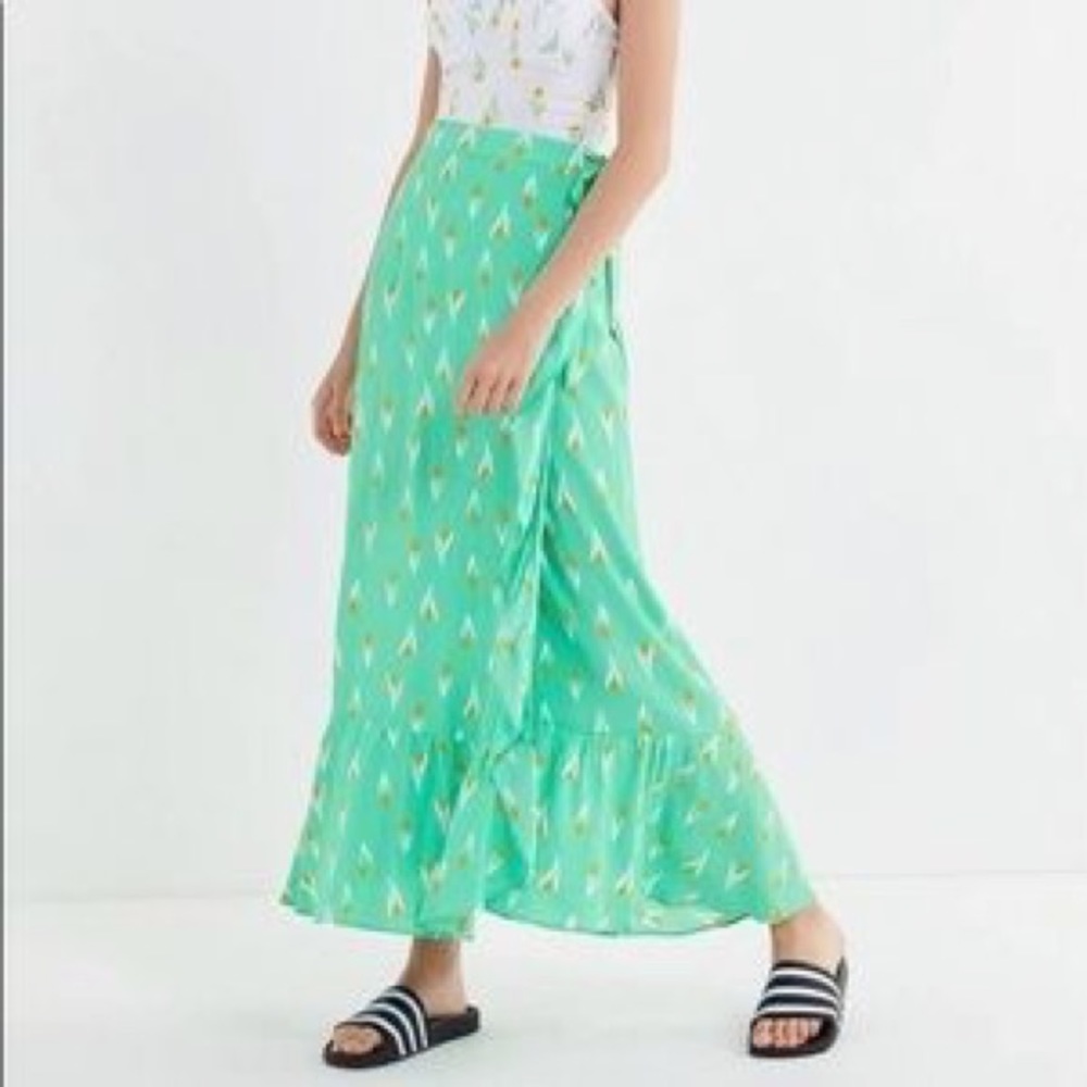 Urban Outfitters Floral Wrap Skirt